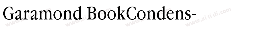 Garamond BookCondens字体转换